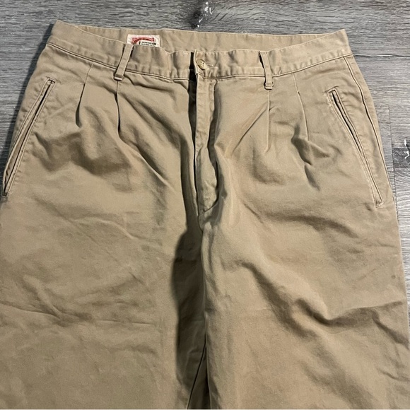 Banana Republic Pants Mens 34 Brown Straight Chino Cotton Vintage 80’s Hong Kong - Picture 3 of 9